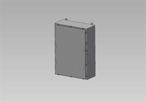 electrical enclosure 3d model 36 x 36 x 12|hoffman 3r touch up enclosure.